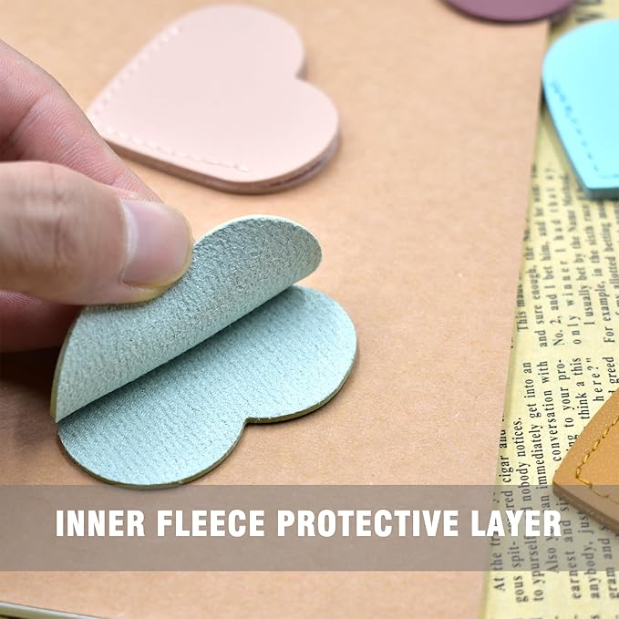8 pcs Bookmarks，Leather Bookmarks for Reading Women，Cute Kids Love Bookmarks，Gifts for Book Lovers and Book Club，Fun Page Makers,Essentials for Readers,Personalized Bookmark