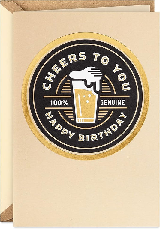 Hallmark Signature Birthday Card (Cheers to You)