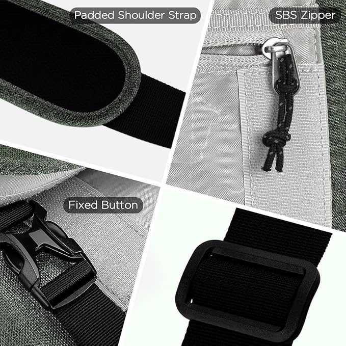 OIWAS Laptop Messenger Bag for Men Crossbody 15.6 Inch Satchel Bags Briefcase Shoulder Bag Work Travel Women Green