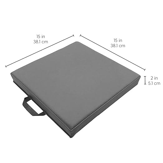 Factory Direct Partners SoftScape 15 inch Square Classroom Floor Cushions with Handles; Flexible Seating for Daycare, Preschool, Playroom; 2 inch Thick Deluxe Foam (6-Piece) - Contemporary, 12228-CT