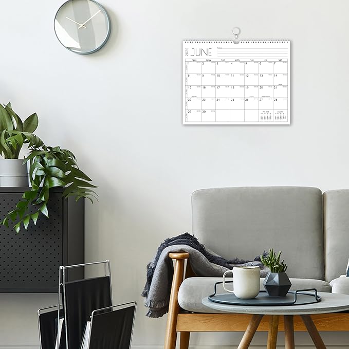 2025-2026 Calendar - 24 Months Wall Calendar 2025-2026, JANUARY 2025 - DECEMBER 2026, 14.8'' x 11.5'', Large Blocks with Julian Dates, Premium Paper White