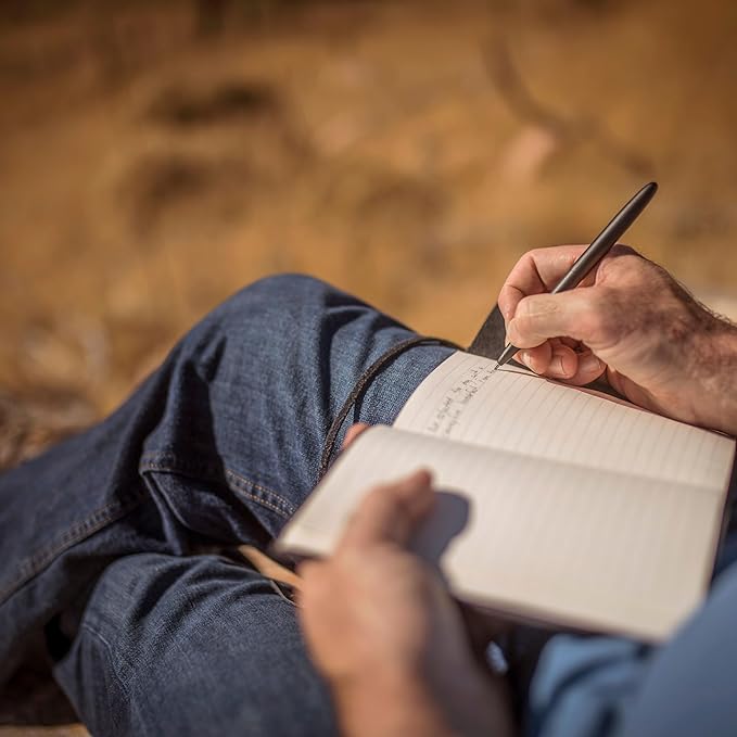 Fisher Space Pen Bullet Pen, Ballpoint, Brass, Matte Black, Black Ink, Gift Box