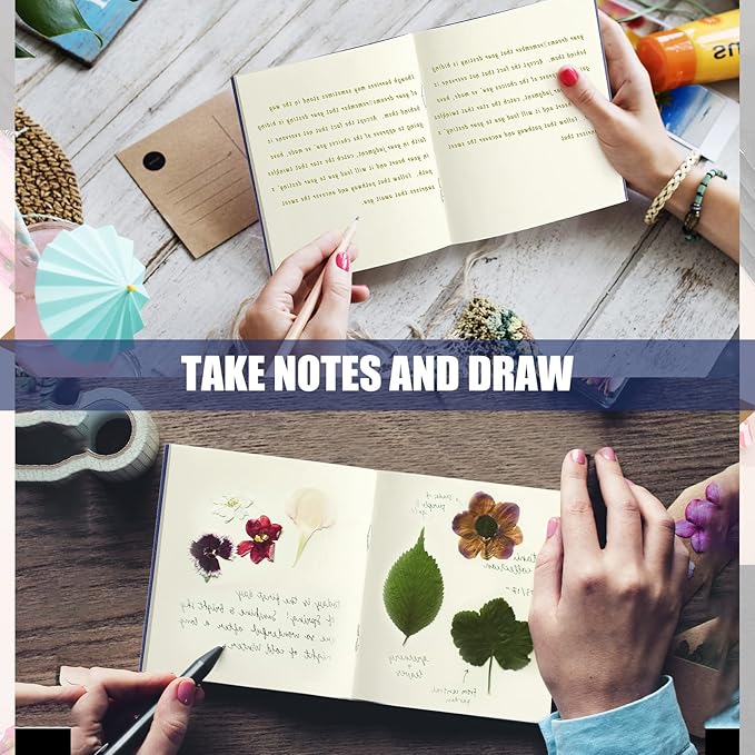 Thenshop 50 Pack Mini Pocket Kraft Notebooks Bulk 4 x 4 Inch Journal Notepads with Dot Memo Sketchbooks Writing Notepad for Party Favors Supplies(Dark Blue,Blank Page)