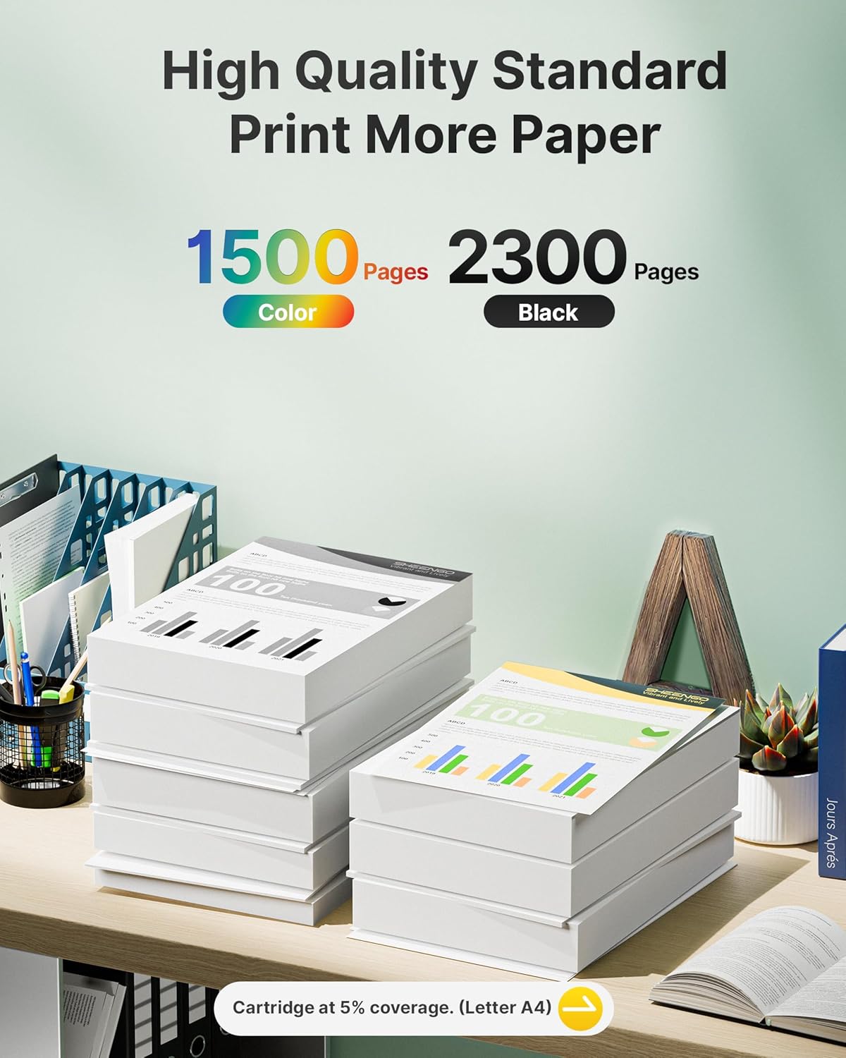 950XL 951XL Ink Cartridges Combo Pack Compatible for HP 950 951 Ink Cartridges Combo Pack for HP OfficeJet Pro 8600 8610 8630 8620 8615 8625 8100 276DW 251DW Printer(4 Pack Black Cyan Magenta Yellow)