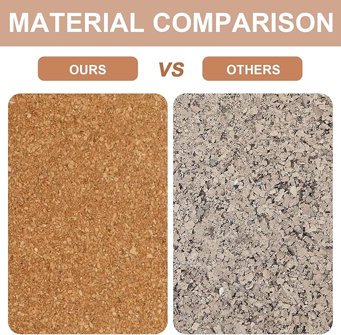 FEBSNOW Cork Board Strips, 3 Pack Cork Strips for Walls 15x2 Inch Small Cork Boards for Walls Self Adhesive with 50 Push Pins