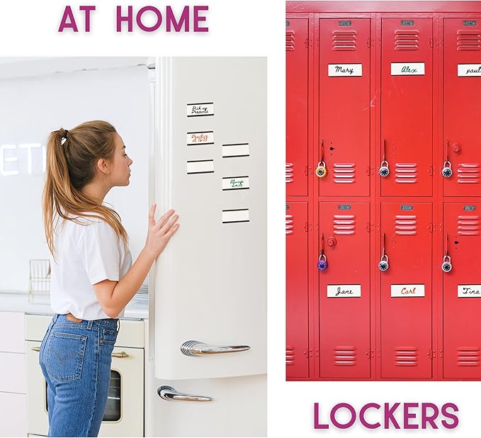 Availey 40 Pack Magnetic 'C' Channel Label Holders for Metal Racks and Shelves with Protective Films and Replacement Strips 4" x 1.6"