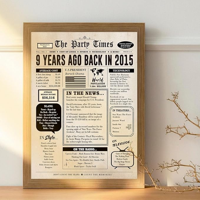 Happy 9th Birthday Card Gifts for Boy Girls, Unique 9th Birthday Decorations for Daughter Son, 9 Year Old Bday Gift Cards for Grandson Granddaughter