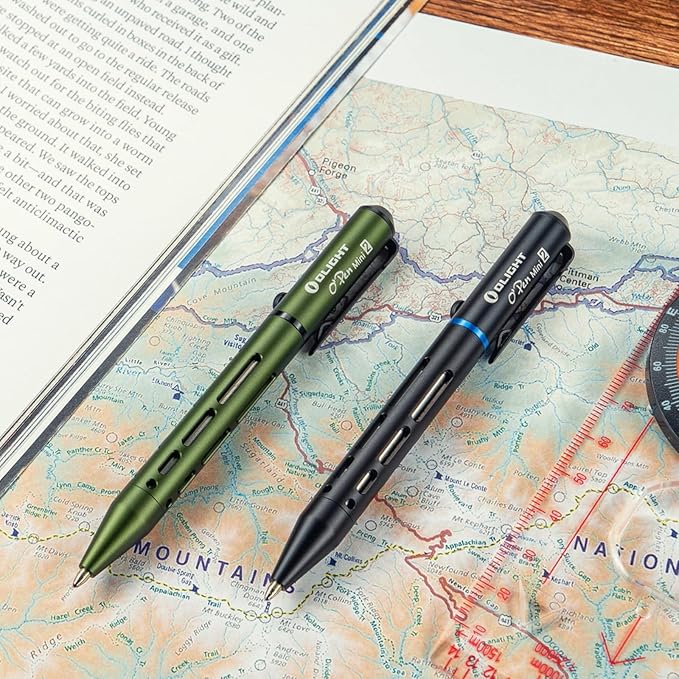 OLIGHT O'Pen Mini 2 Ballpoint Pen and Pencil in One, Replaceable EDC Refill and Pencil Tip, Smooth Writing, for Office, Working, Writing (OD Green)