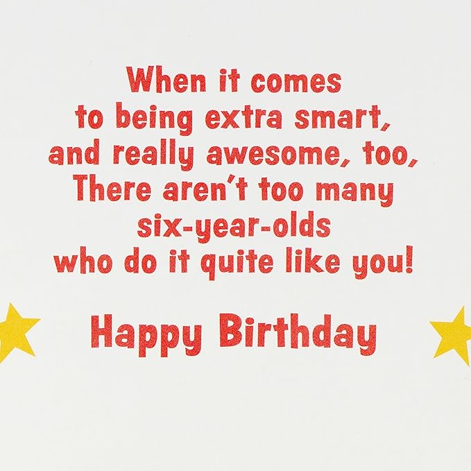 American Greetings 6th Birthday Card (Really Awesome)