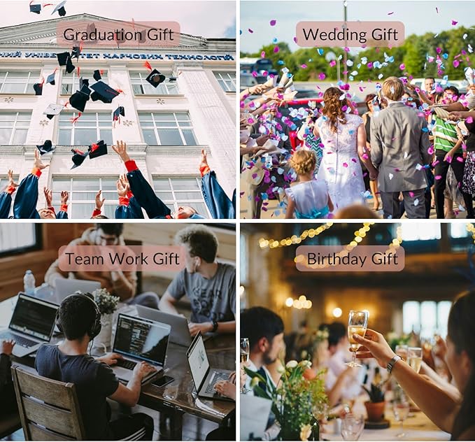 Up to 480 Pcs Personalized Pens in Bulk, Custom Metallic Printed Name Pens with Black Ink, Customized Pens Bulk with Stylus-Great Gift Ideas(Rose Gold Barrel)