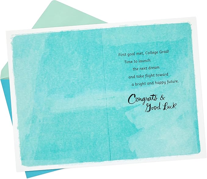 Hallmark College Graduation Card (Hot Air Balloon)