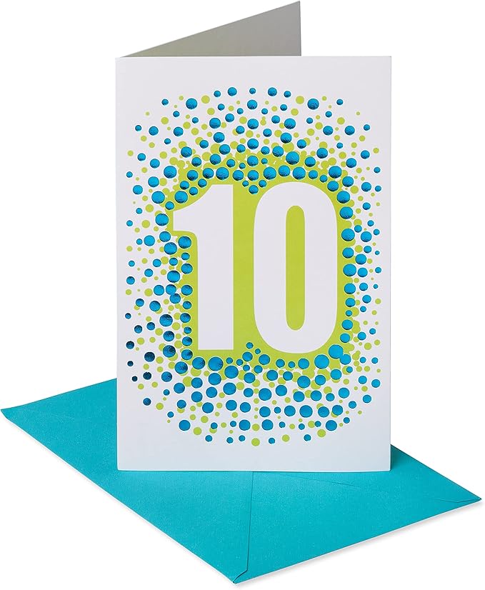 American Greetings 10th Birthday Card (Big 10)