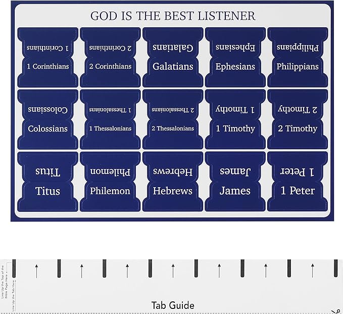 Mr. Pen- Bible Tabs, 75 Tabs, Sapphire Blue, Laminated Bible Tabs for Women and Men, Bible Tabs for Study Bible, Bible Index Tabs, Bible Book Tabs, Bible Labels Tabs, Mr Pen Bible Tabs