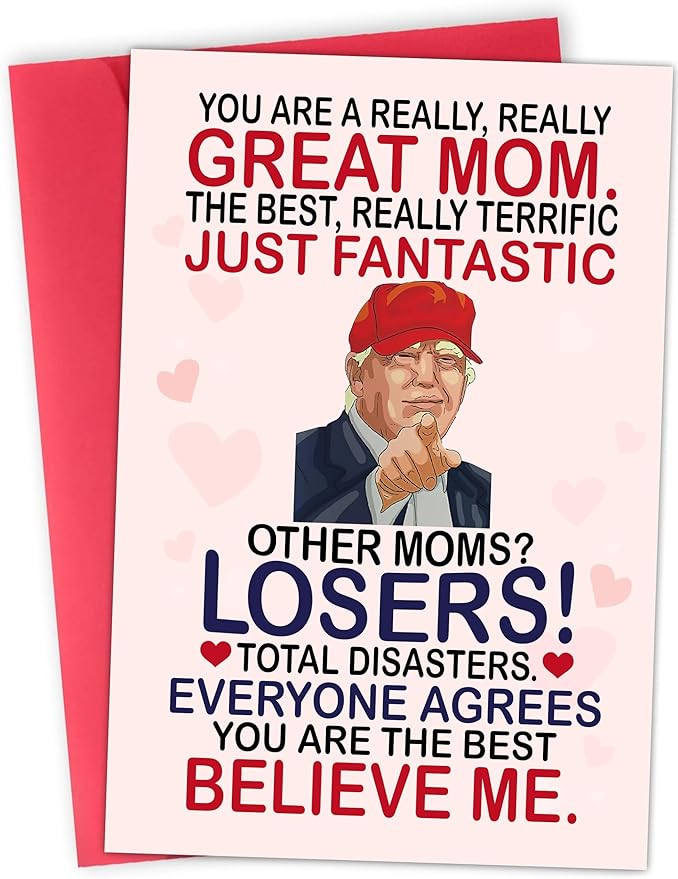 Funny Card for Mom from Daughter, Son, Kids on Mothers Day - Heartfelt Message to Mother, Perfect for Birthday, Mother's Day, Humorous Mom Greeting Cards, Premium Quality