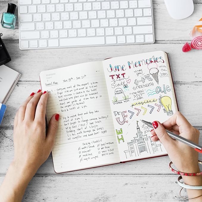 Mr. Pen- Fineliner Pens, 40 pcs, Colorful Pens, 0.4mm Fineliners Pens, Art Pens, Writing Pens Fine Point Pen, Color Pens Fine Point Smooth Writing Pens, Fine Tip pens, Drawing Pens, Fine Line Pens