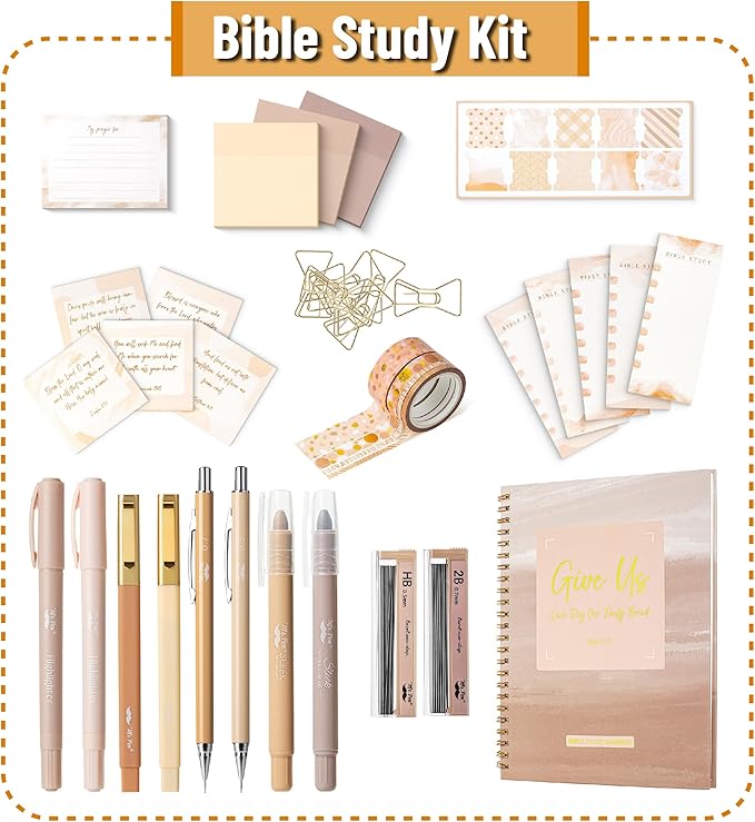 Mr. Pen- Bible Journaling Kit for Women, Golden Blush Color Theme, Bible Study Supplies Journaling Kit, Easter Gift