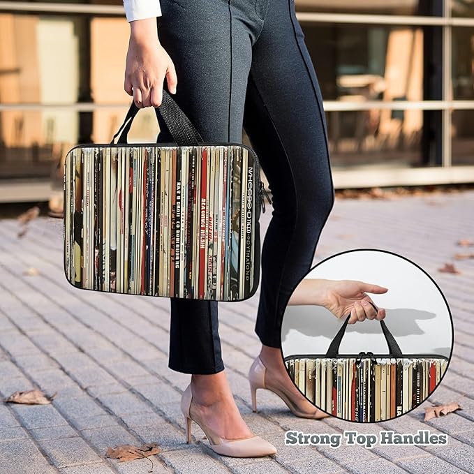 Universal Laptop Sleeve Tablet Case 12 inch, Books Slim Carrying Case Durable Handbag Travel Laptop Bag for Surface Pro 9 8 7/Laptop Go 2 3, MacBook Air 11/12