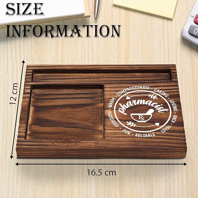 Pharmacist Gift Sticky Note Holder, Pharmer Appreciation Gift, Thank You Gifts for Pharmacy Technician Future Pharmacist Pharmacology PHARMD Gift Self-Stick Note Pad Holders Desk Organizer TZP22