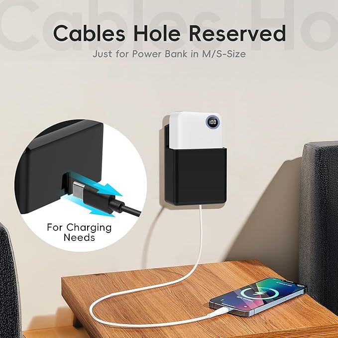 DRQ 2pc Adhesive Remote Control Holder, Wall Mount TV Controller Holder, TV Remote Organizer, Wall Pen Holder Desk Accessories Storage for Home Office School, Black