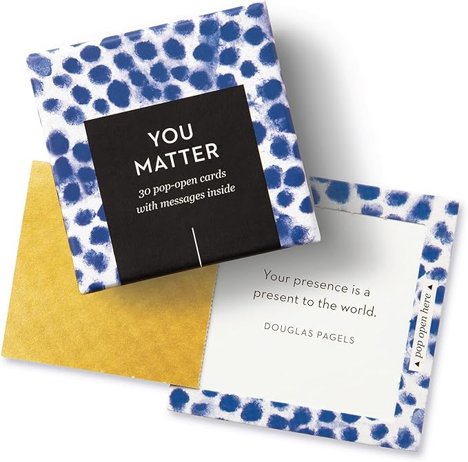 Compendium ThoughtFulls Pop-Open Cards — 4-Pack of You're Awesome, You Matter, Be Strong, Life Is Beautiful — 120 Pop-Open Cards, Each with a Different Message Inside