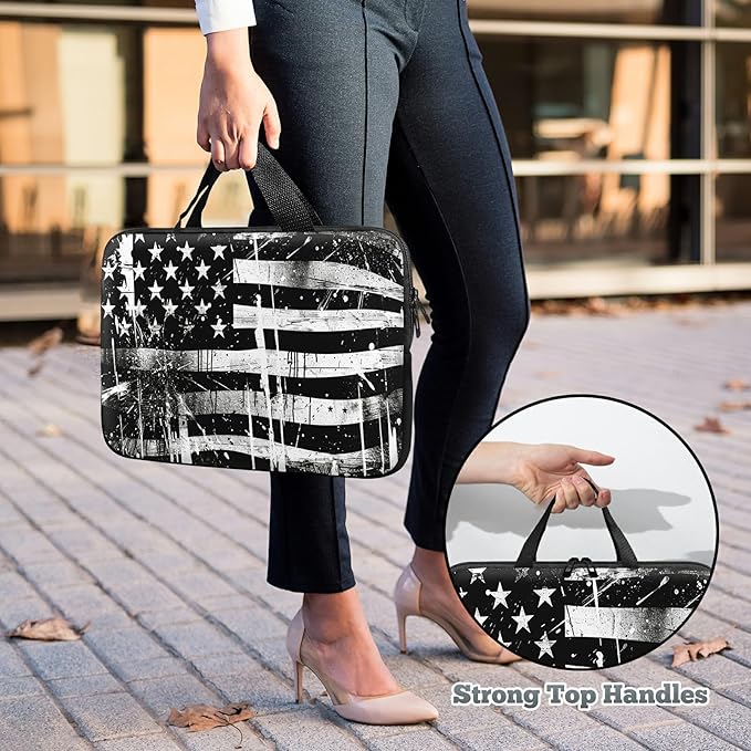 Universal Tablet Laptop Sleeve Case 10 inch, Retro Dirty Flag Slim Carrying Case Durable Handbag Travel Laptop Bag for 7 to 10-inch Laptops/Notebook/Kids Tablet/ipad/eBook Readers