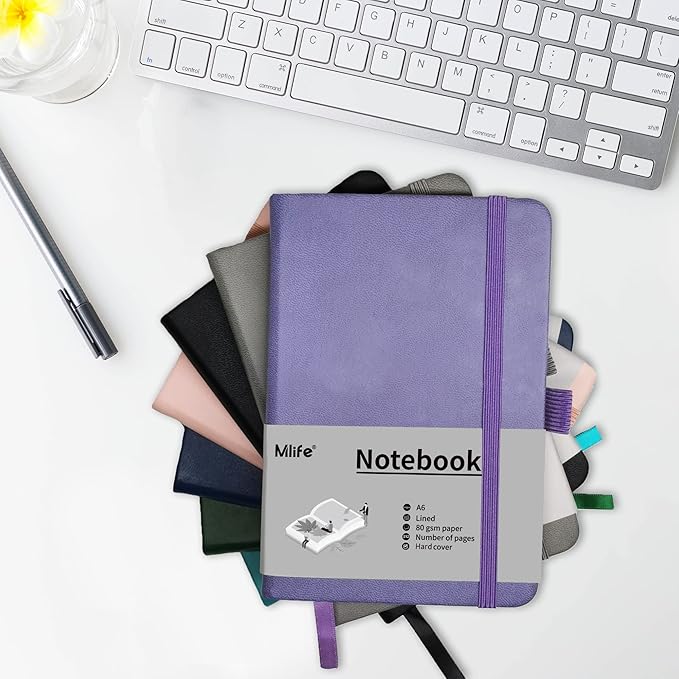 A6 Small Journal Notebook, Lined Pocket Notebook with Pen Holder, Mini Notebook Hardcover, 192 Pages, 3.9 inches * 5.5 inches Jurnal for Women and Man（1PACK Turquoise）