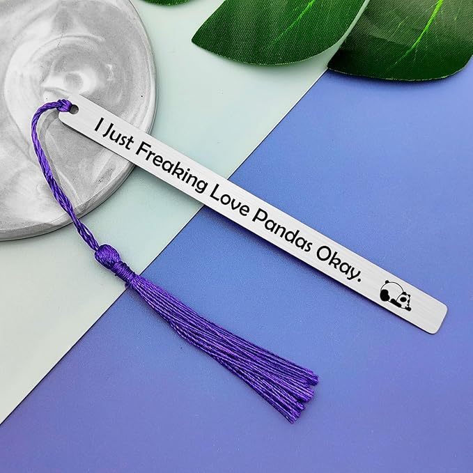Panda Bookmark Panda Lover Gift Bookmark Book Lover Gift Animal Lover Gift for Girls Gift for Panda Lover Panda Theme Bookmark Christmas Graduation Birthday Gift for Panda Lover Daughter