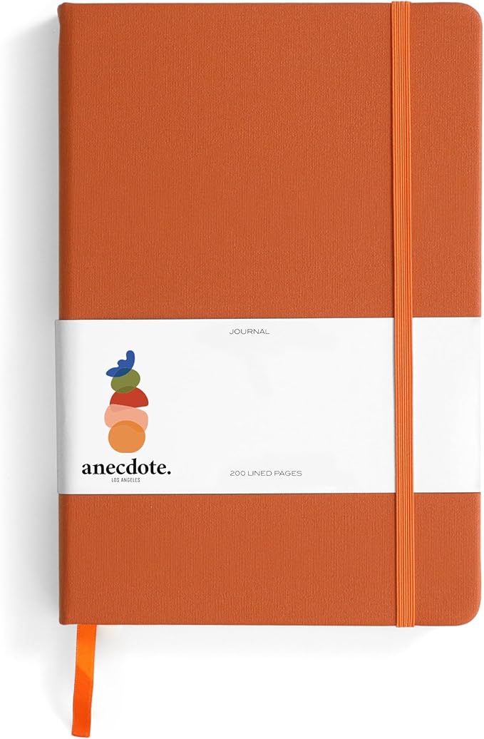 Hardcover Ruled Journal with Thick 100 gsm College Ruled Paper A5 size (8.3 inches x 5.4 inches) - Daily Writing Notebook Journal for Travel, School and Office Use - Diary Journal for Women and Men - Nutmeg