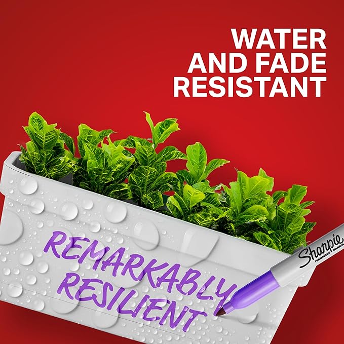 Sharpie Electro Pop Permanent Markers, Fine Tip Marker Set, Coloring Markers, Drawing Markers, Writing Markers, Assorted Colors Art Markers, 24 Count