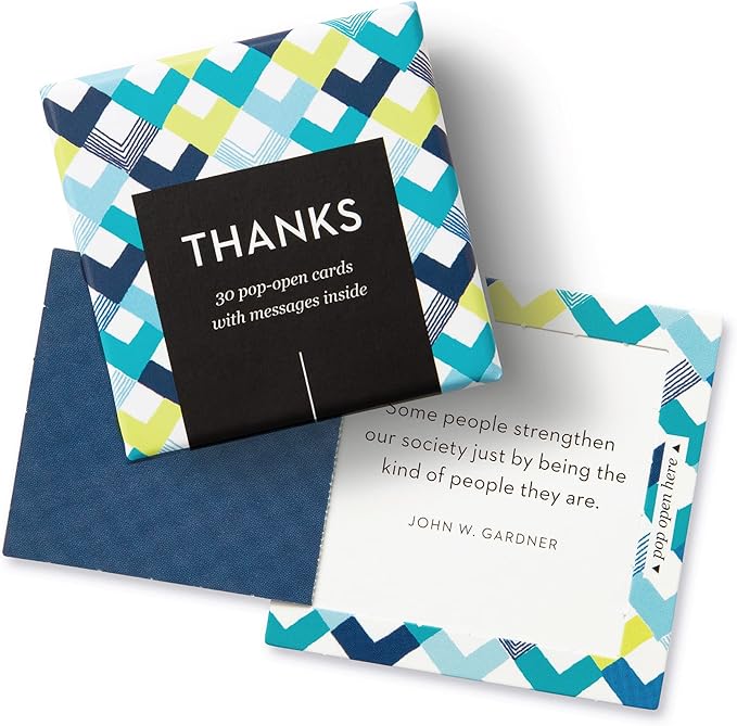 Compendium ThoughtFulls Pop-Open Cards — Thanks — 30 Pop-Open Cards, Each with a Different Inspiring Message Inside