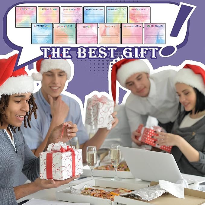 Yinder 24 Pcs Inspirational Sticky Notes with Lines Cute Motivational Sticky Notes Pad Employee Appreciation Gifts Bulk for Teacher Nurse Coworkers Office Supplies 3 x 3''(Watercolor,Appreciation)