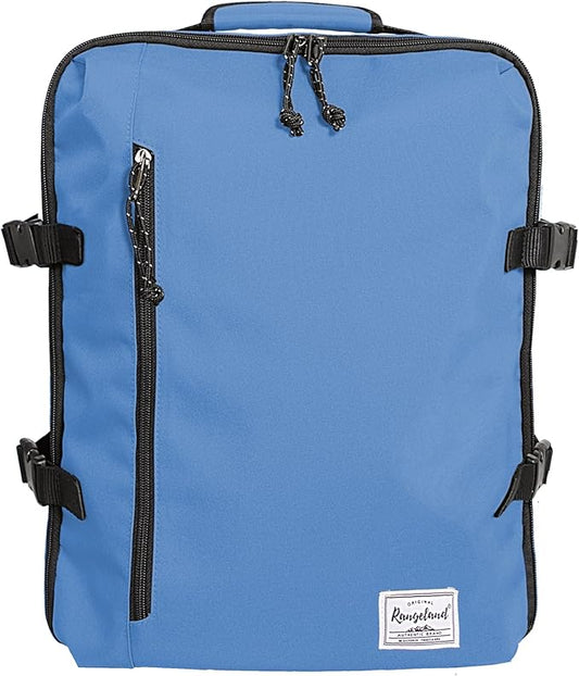 Small Carry-on Backpack Flight Approved Lightweight Casual Laptop Backpack MacBook Pro 16 Travel Gym Sport Daypack, Light Blue