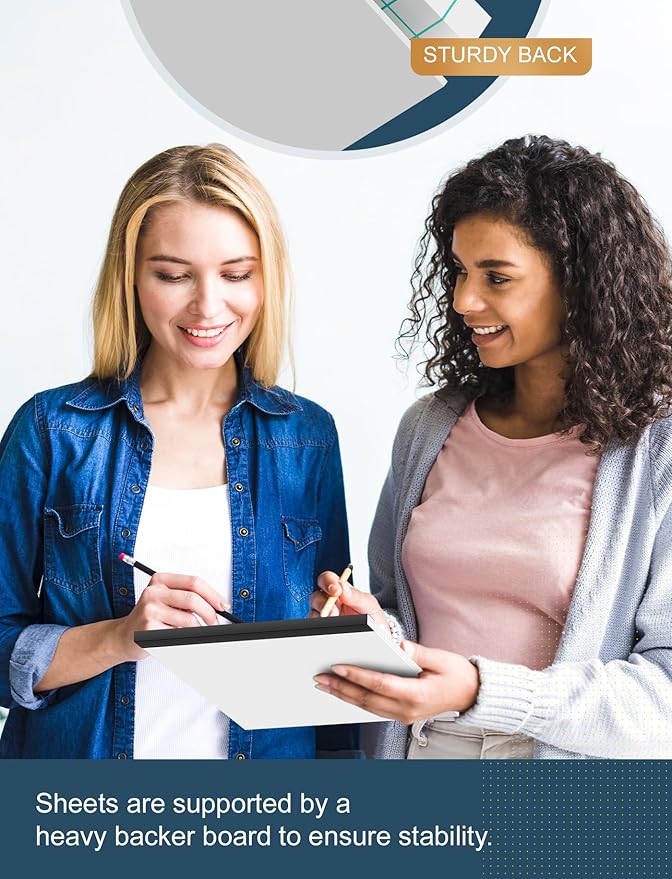 Graph Paper Pad 8.5 x 11, 24 Pack, 4x4 Graph Ruled, Grid Paper Pad 8-1/2" x 11", Blueprint Quadrille Pad, Easy Tears Off, Grid Pad Notebook 8.5 x 11, White 70 GSM Graft Paper, 30 Sheets/Pad