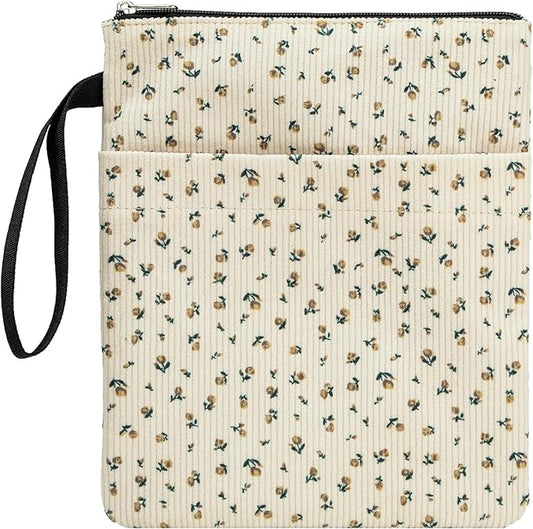 DSIUE Book Sleeve, Book Covers for Paperbacks with Zipper, Book Lover Gifts