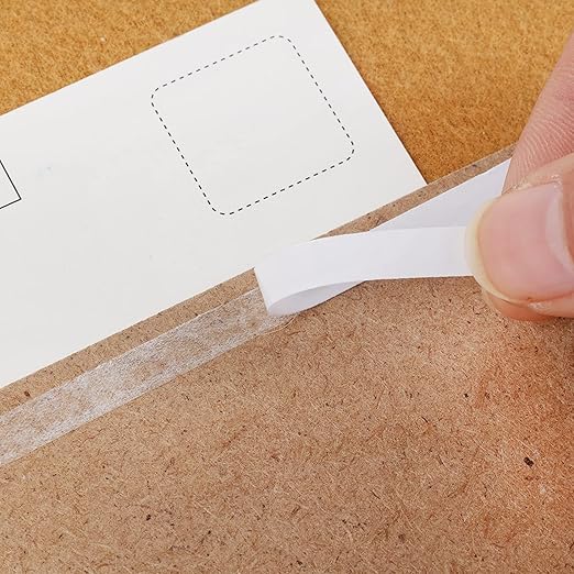 Double Sided Tape for Crafts, Double-Sided Tape for Arts, Scrapbook Supplies, Photography, Gifts Box, Scrapbooking, Card Making, Paper Backing, Tear-by-Hand, 6 Roll Heavy Duty Multi-Size Adhesive Tape