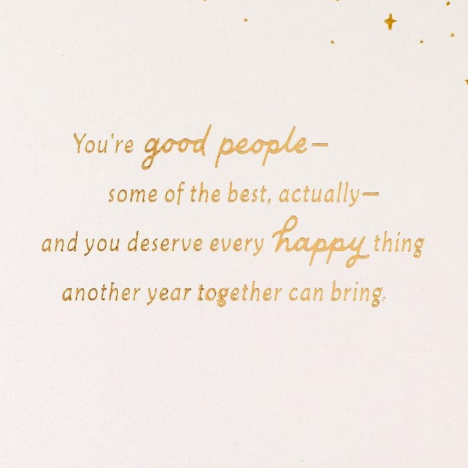 Hallmark Anniversary Card for Couple (Good People)