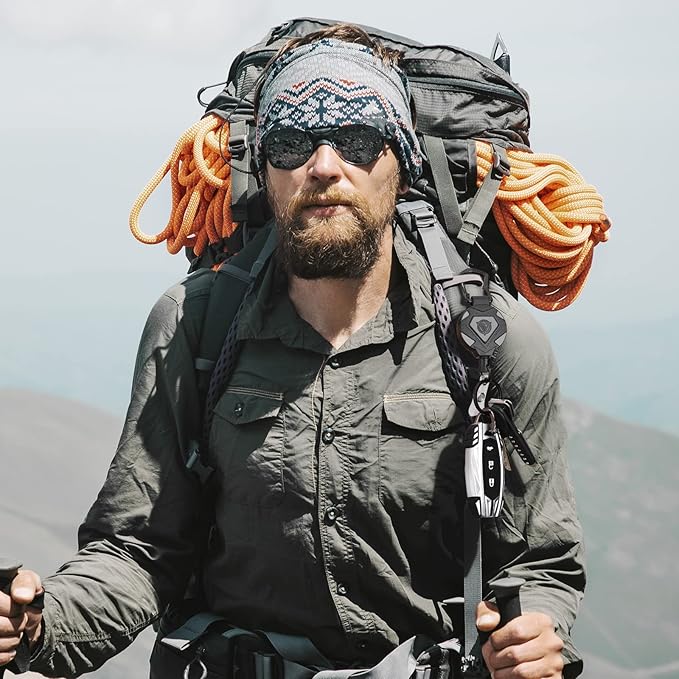 Oaridey 4 Pack Retractable Keychain Heavy Duty, Badge Reels Retractable, Tactical ID Badge Holder with Upgraded Zinc Alloy Carabiner, 31.5'' Coated Steel Cord, Bearing 8.0 oz