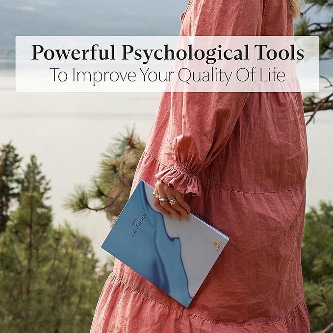 Switch Research Calm Planner (Boundaries) - Psychologist-Developed 31-Day Guided Journal to Banish Stress & Find Your Calm - Daily Journal With Prompts & Techniques for Maintaining Your Boundaries