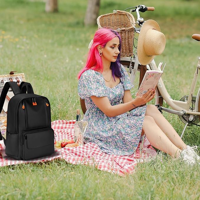 Versatile Lightweight Laptop Backpack - Durable, Water-Resistant for 13-15.6 Inch Laptops - Perfect for Work, Travel, Commute, Campus - Practical & Multi-Functional