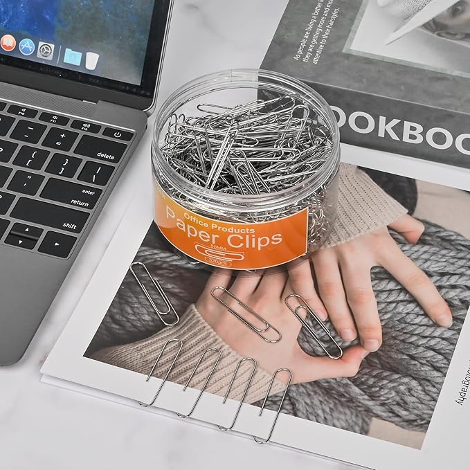 Jumbo Paper Clips,Large Paper Clips,320 Pcs Paper Clip Large for Paperwork Ideal for Home, School and Office Supplies.