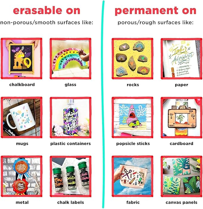 Fine Tip Chalkboard Chalk Markers (8 Pack 3mm) Classic Earth Color Ink - Erasable Dry Erase Marker Pens for Blackboards, Bistro, Window | 3mm Reversible Bullet & Chisel Point