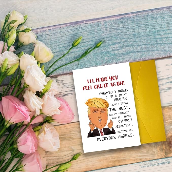 UUEFKTN Humor Encouragement Card Support Gift For Men Women, Naughty Sympathy Get Well Soon Get Better Recovery Card for Friend,Funny Feel Better Gift for Him Her