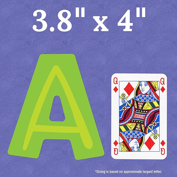 Carson Dellosa 76 pc Modern Decor Bulletin Board Letters Pack, Colorful Letters, Numbers, Symbols, and Punctuation Cutout