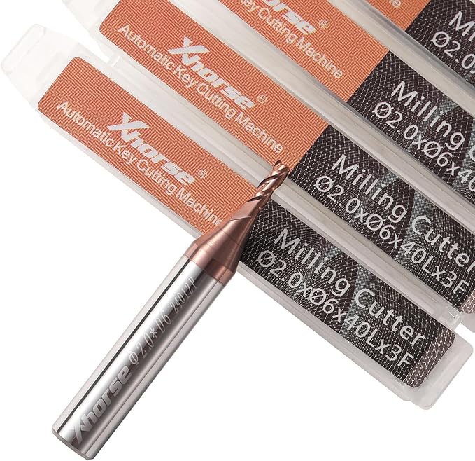 Xhorse Original 2.0mm Milling Cutter for Condor XC-Mini Plus/Plus II/XC-002 and Dolphin XP005/XP005L/XP007 Key Cutting Machine(2.0mm)