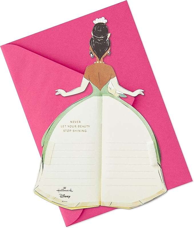 Hallmark Paper Wonder Disney Princess Pop Up Birthday Card (Honeycomb Tiana) for Birthdays, Encouragement, All Occasions