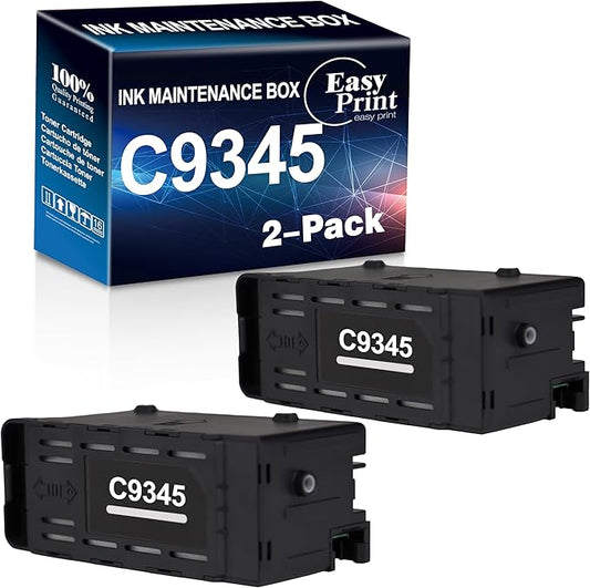 EASYPRINT Compatible C9345 Ink Maintenance Box Replacement for Epson C9345 Used for Pro ET5800 ET5850 ET5880 ET16600 ET16650 ET16600 WF-7840 WF-7845, (Total 2-Pack)