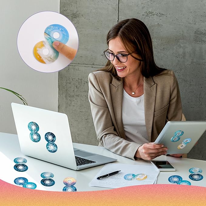 36Pcs Calm Strips for Anxiety Sensory Calm Strips Anti Stress Anxiety Relief Items Tactile Textured for Breathing Exercise Fidget Strips for Kids Teens Adults Home Classroom Supplies (Ocean)