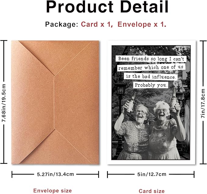 Funny Birthday Cards for Sisters, 60th Birthday Cards for Sister, 70th Birthday Cards for Sister, 80th Birthday Cards Sister, 75th Birthday Cards for Sister, 90th Birthday Cards for Women, for Friends, for Sisters