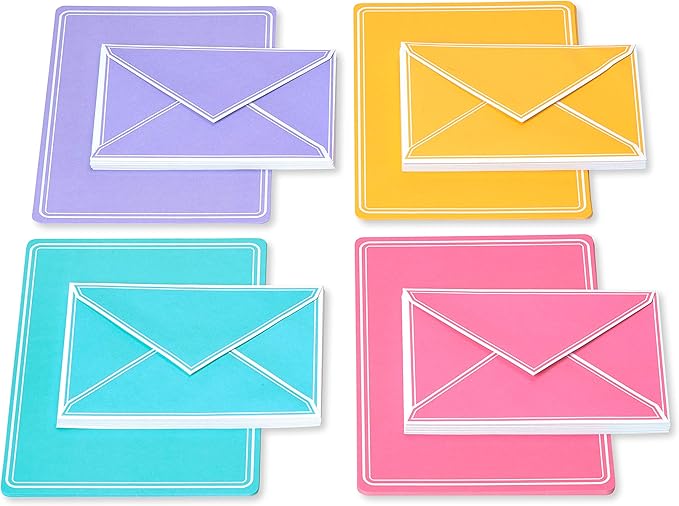 American Greetings Pastel Stationery Sheets and Colored Envelopes (80-Count)