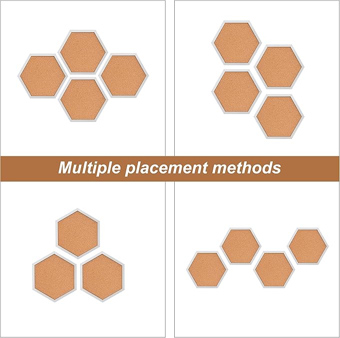 4 Packs Cork Board,Corkboards for Wall,Small Cork Board Decorations,Cork Boards for Walls with Frame, Decorative for Office, School & Home